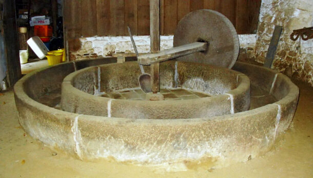 A traditional Horse-Drawn Cider Press